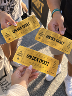 Custom Gold Foil Event Tickets