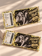 Custom Acrylic Glitter Quicksand Tickets