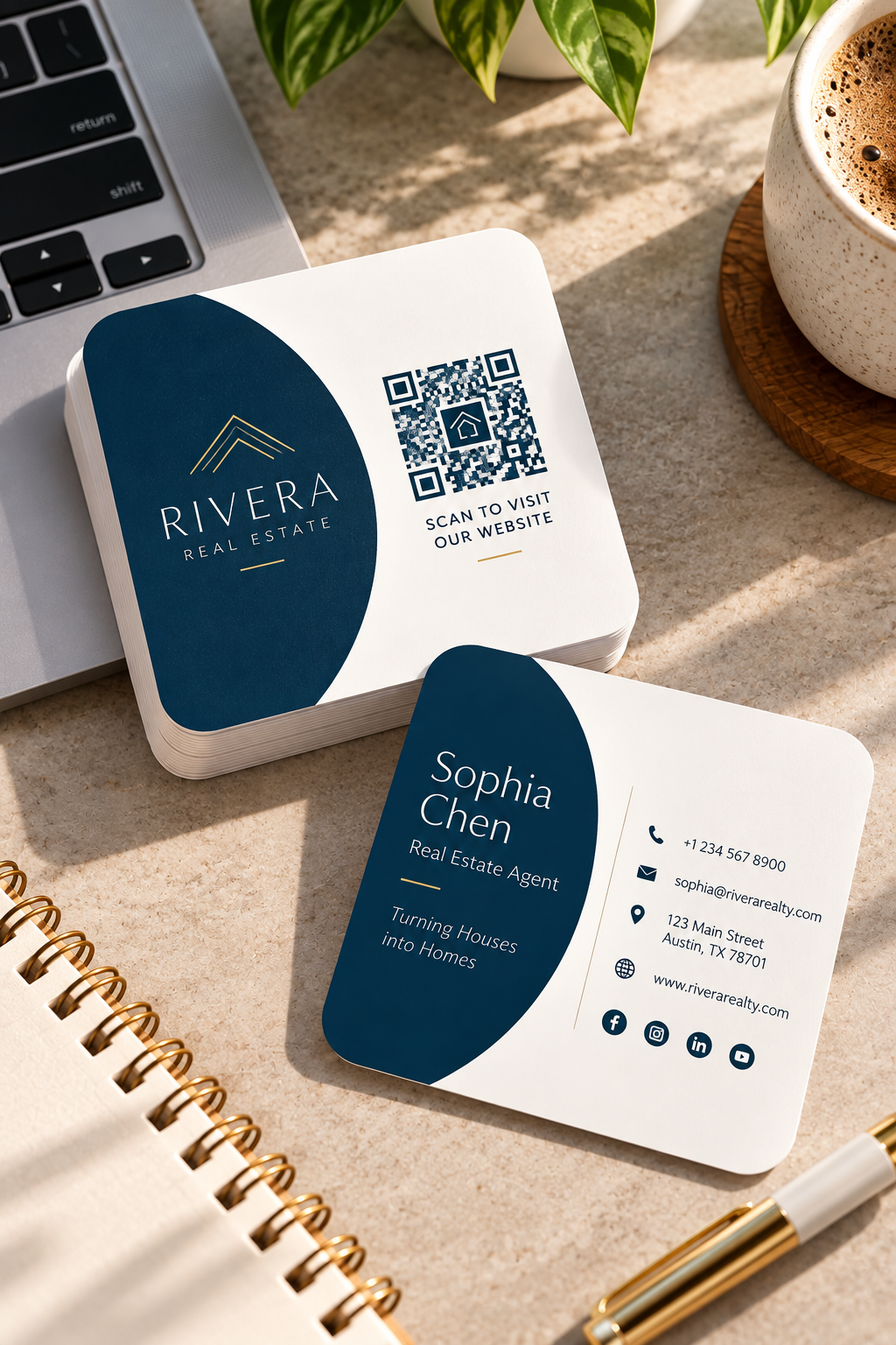 Custom Square Business Cards