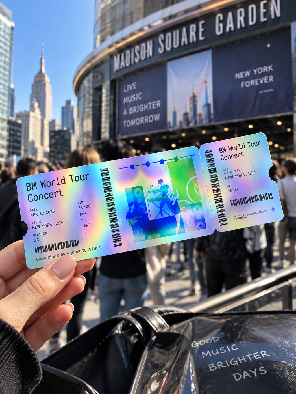 Custom Holographic Event Tickets