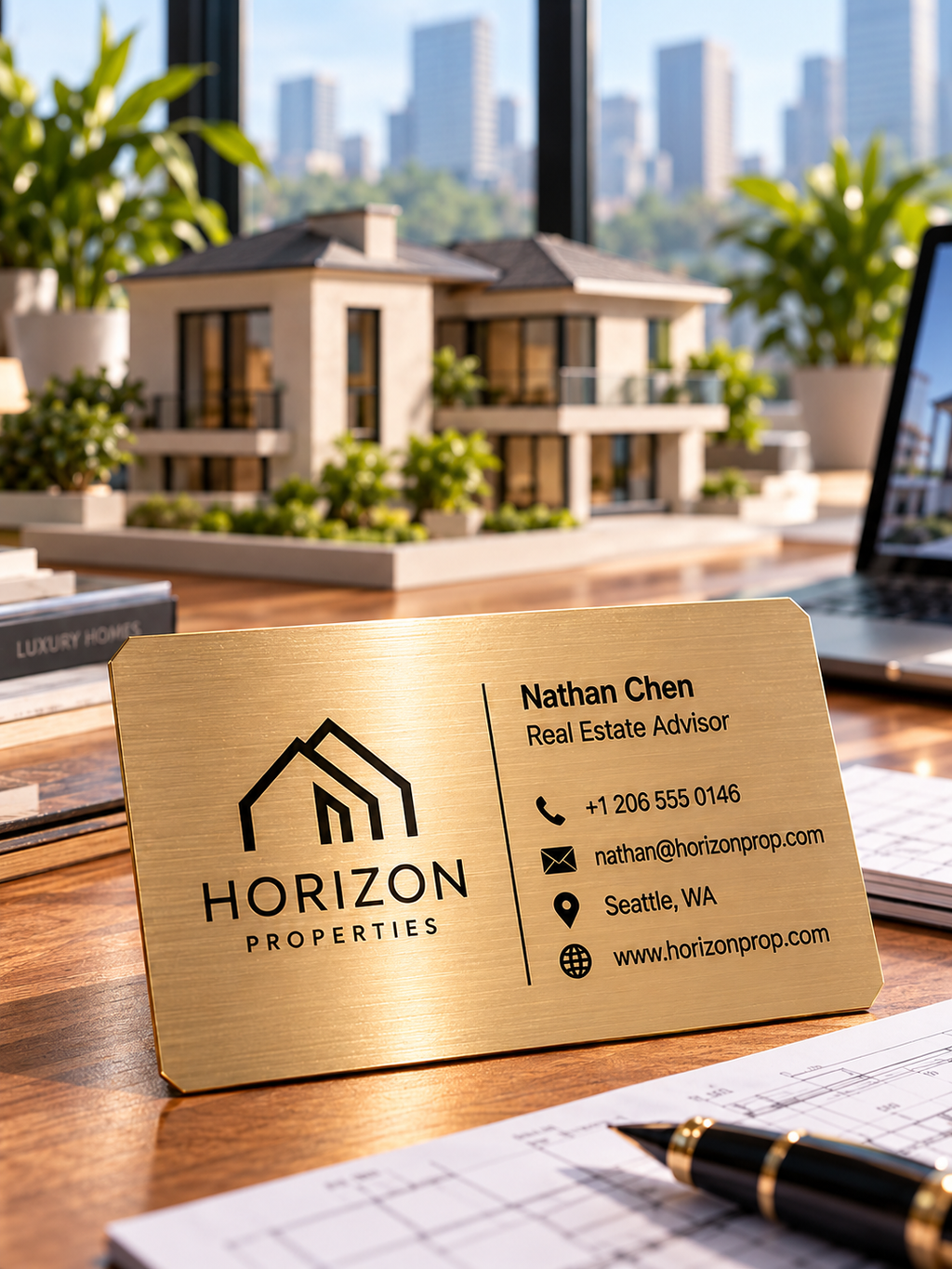 Custom Metallic Business Cards