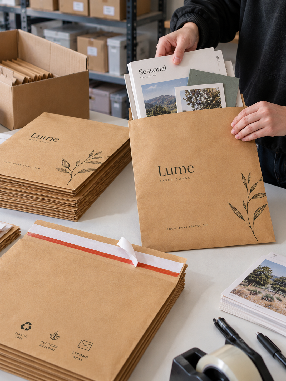 Custom Eco Kraft Paper Envelopes