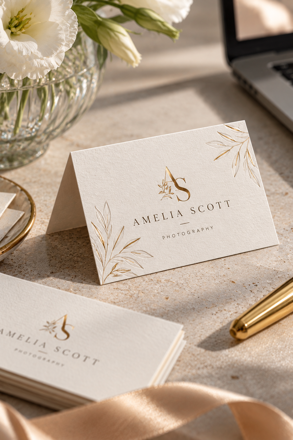 Folded Business Cards