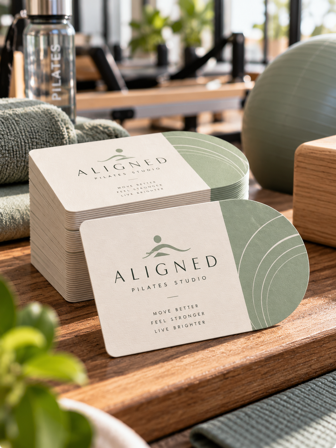 Custom Half Circle Business Cards