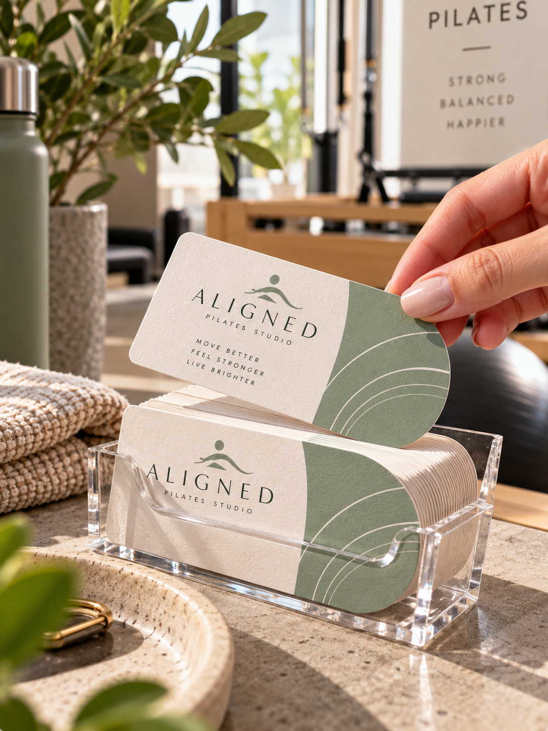   Custom Half Circle Business Cards