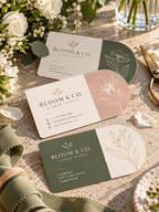 Custom Half Circle Business Cards