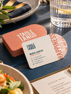 Custom Half Circle Business Cards