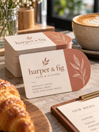 Custom Half Circle Business Cards