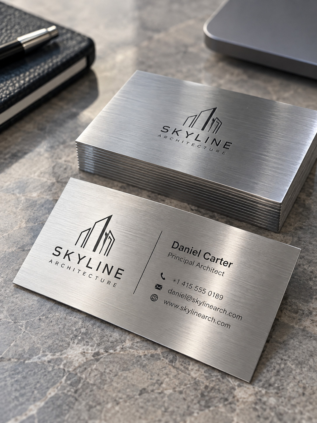 Custom Metallic Business Cards