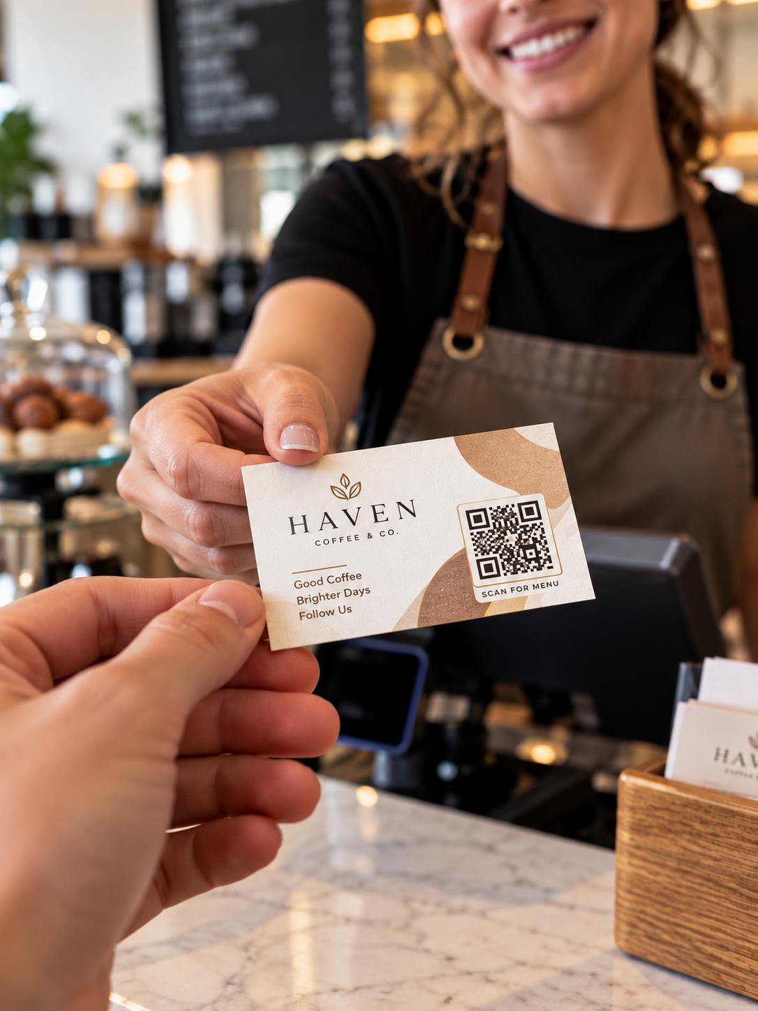 Custom QR Business Cards