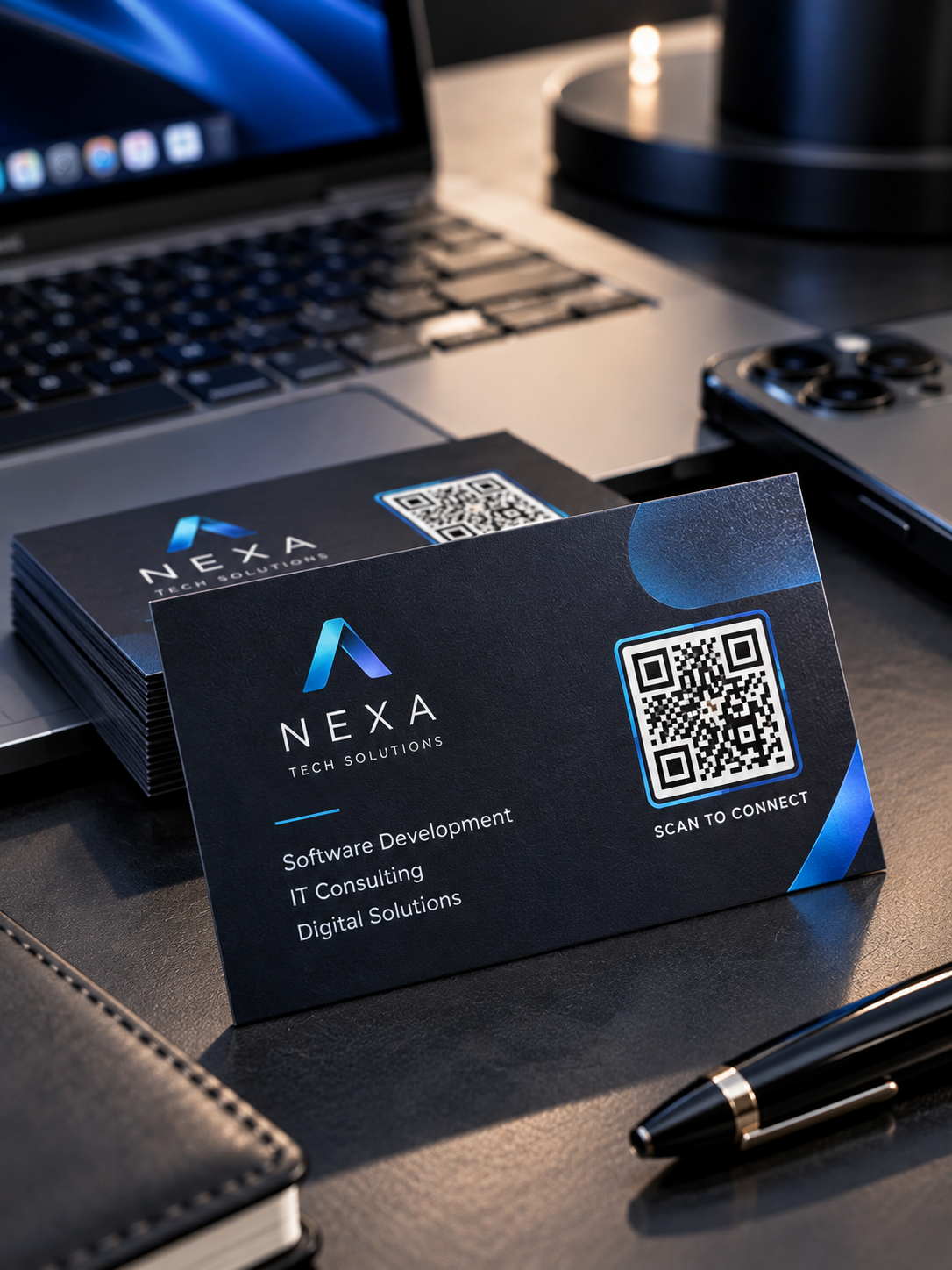 Custom QR Business Cards