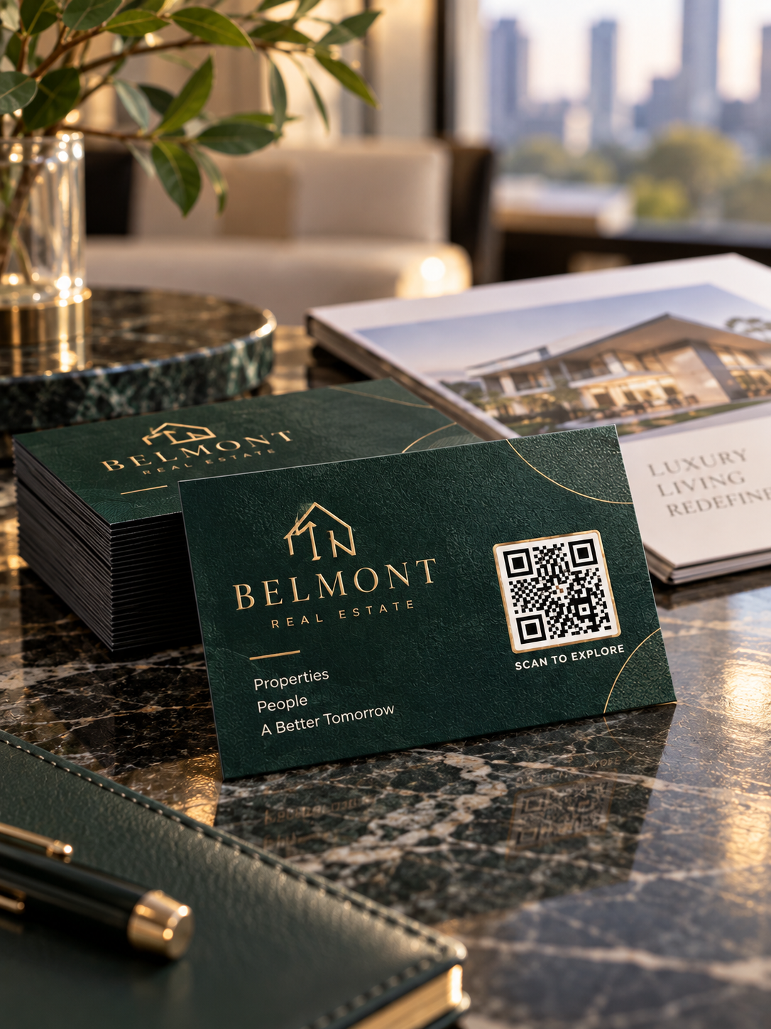 Custom QR Business Cards
