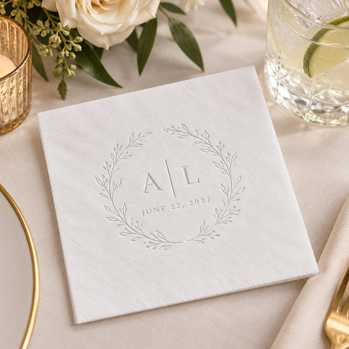 Custom Debossed Napkins