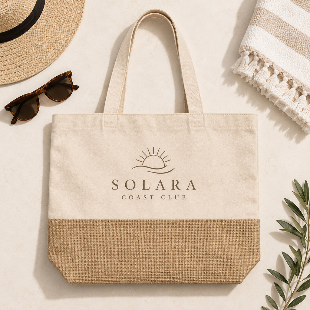 Custom Large Shopper Jute Bags