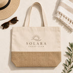Custom Large Shopper Jute Bags