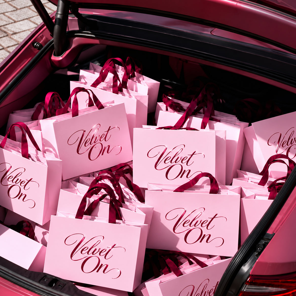Custom Raised UV Paper Gift Bags