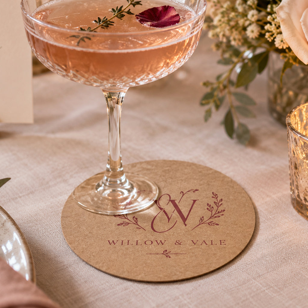 Custom Kraft Paper Coasters