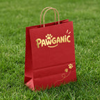 Custom Metallic Foil Kraft Shopping Bags