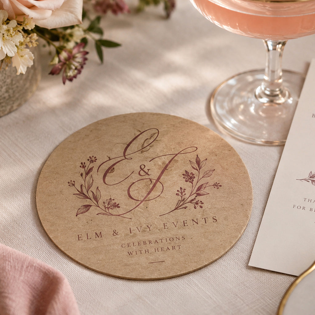 Custom Kraft Paper Coasters