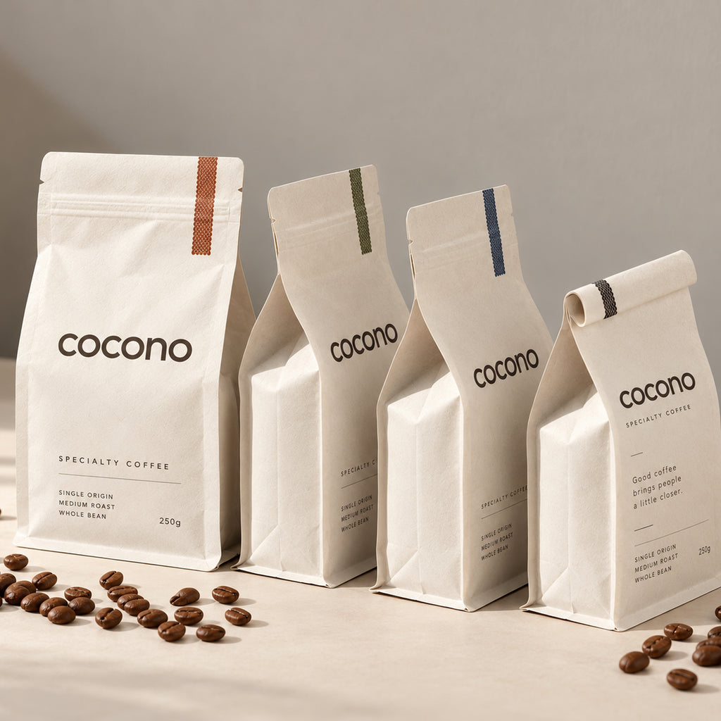 Custom Printed Kraft Coffee Bags