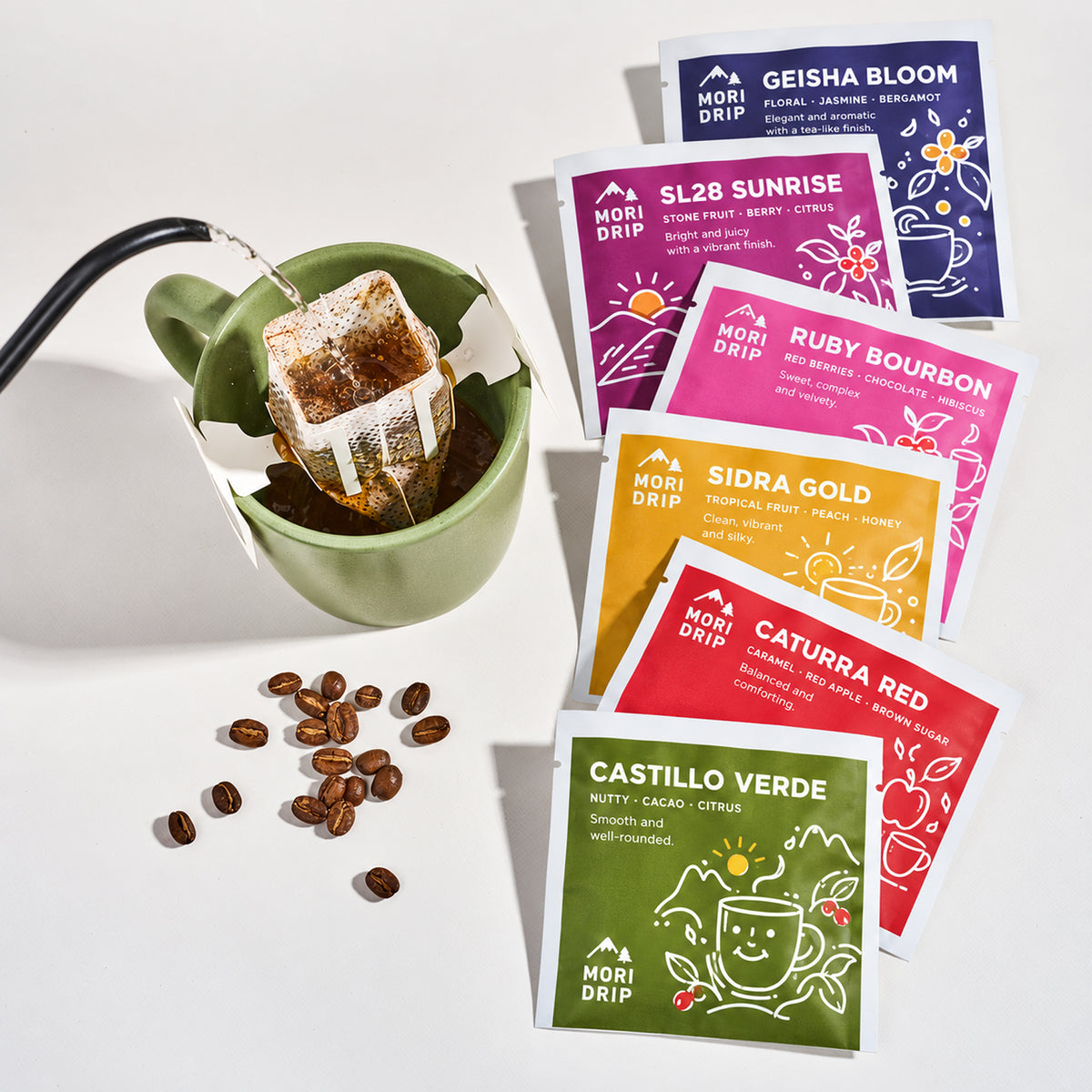 Custom Printed Pour-Over Drip Coffee Bags