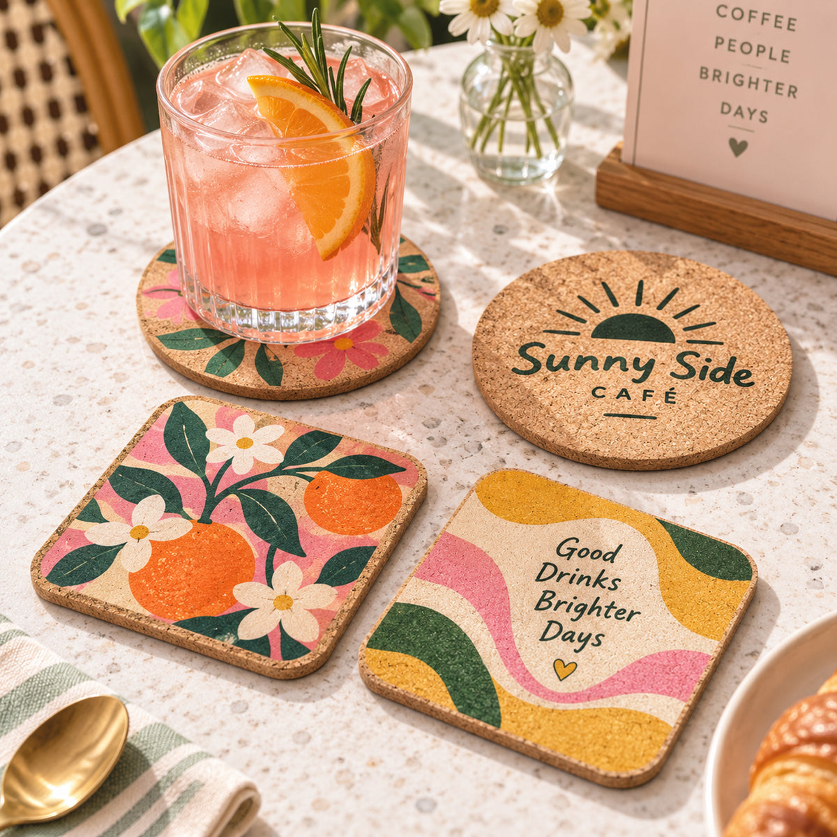 Custom Cork Coasters