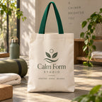 Custom Cotton Canvas Grocery Tote Bag
