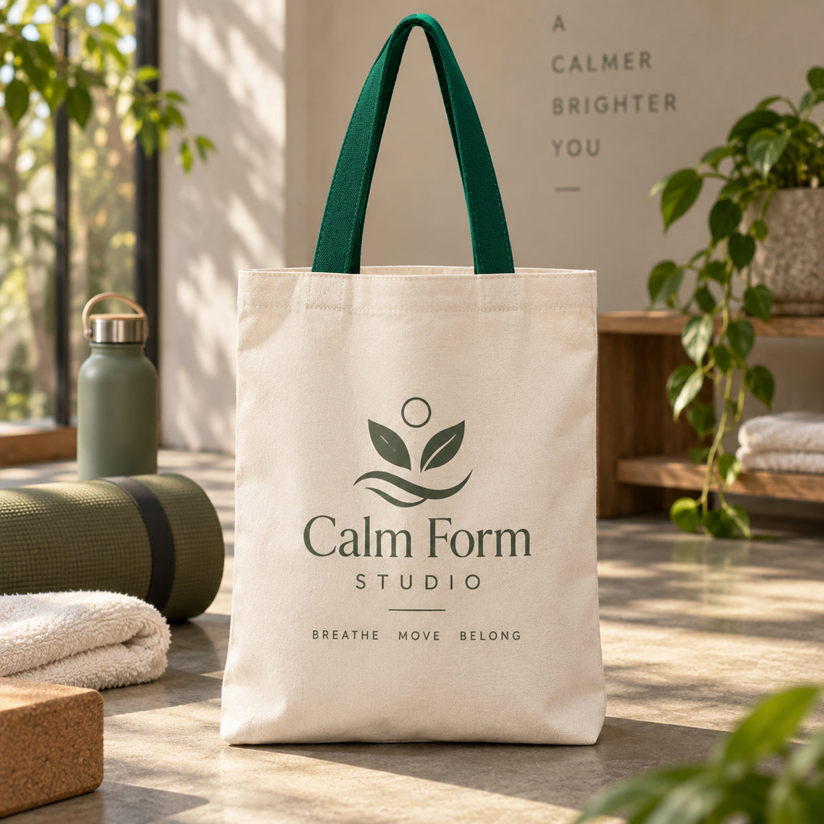 Custom Cotton Canvas Grocery Tote Bag