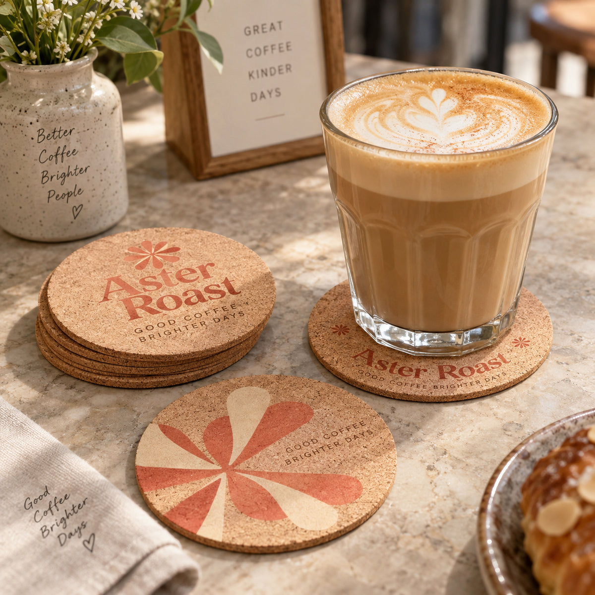 Custom Cork Coasters