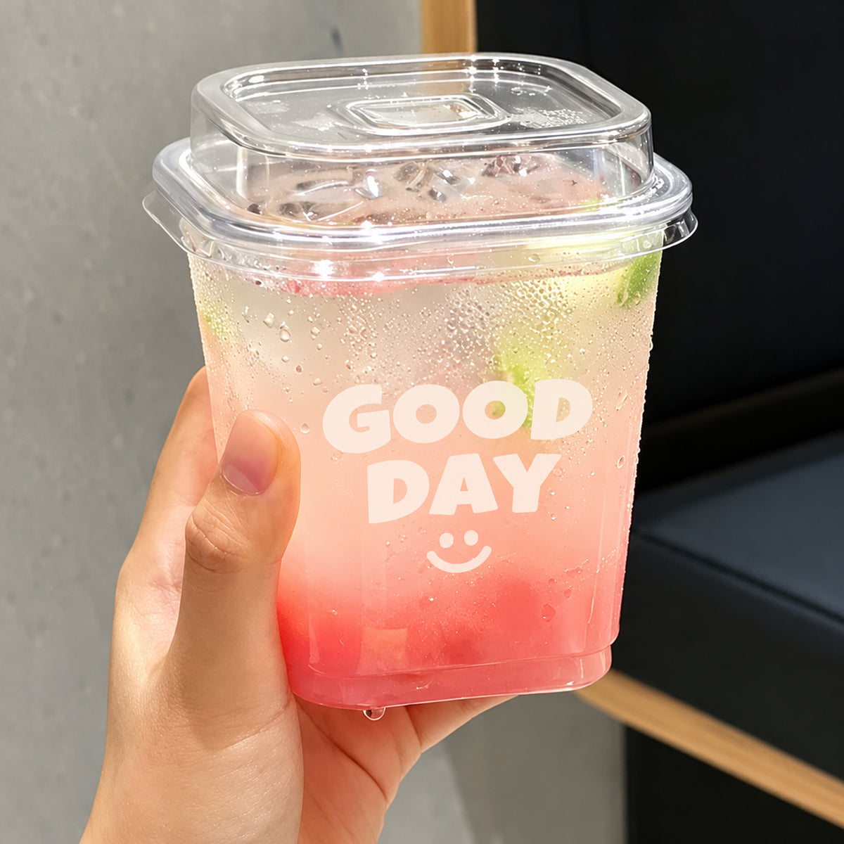 Custom Square PET Cups