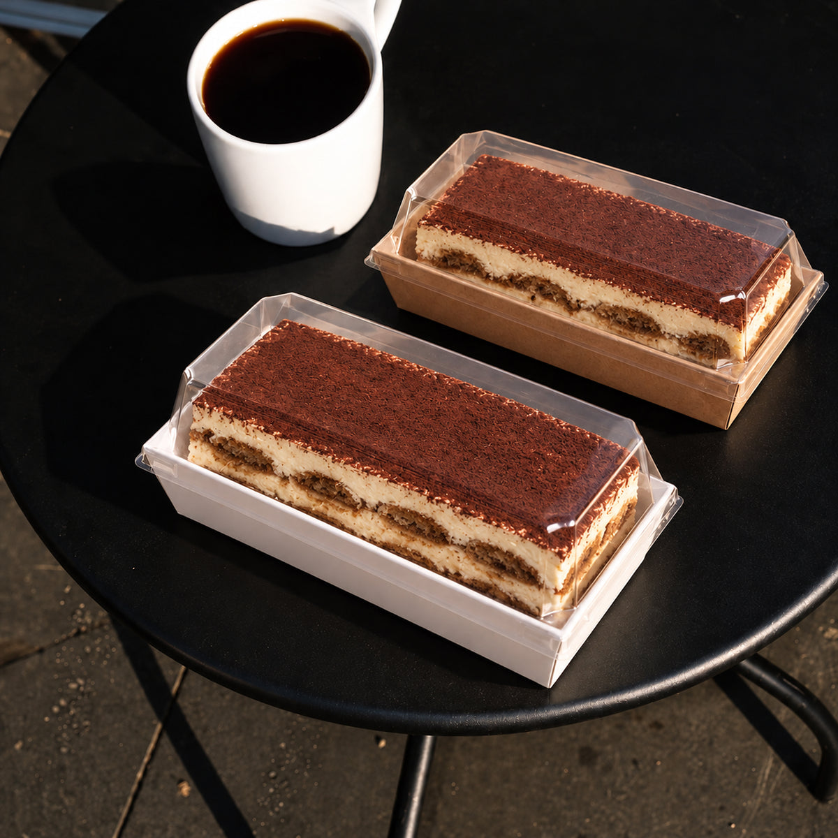 Custom Bakery Cake Boxes with Clear Tall Lids
