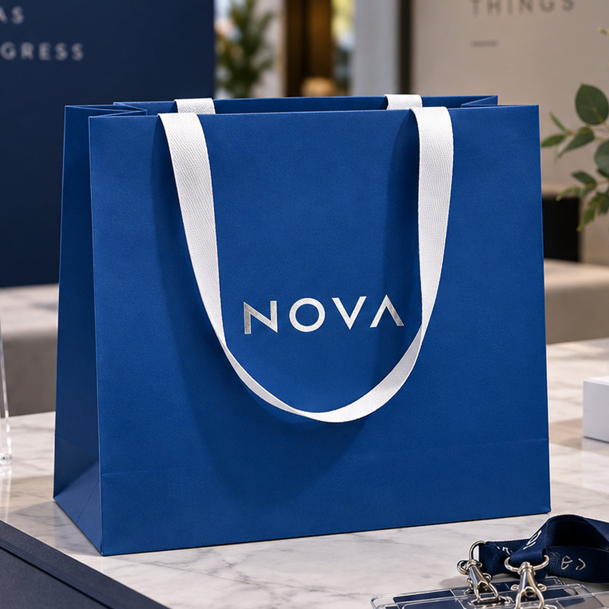 Custom Foil Stamped Paper Gift Bags