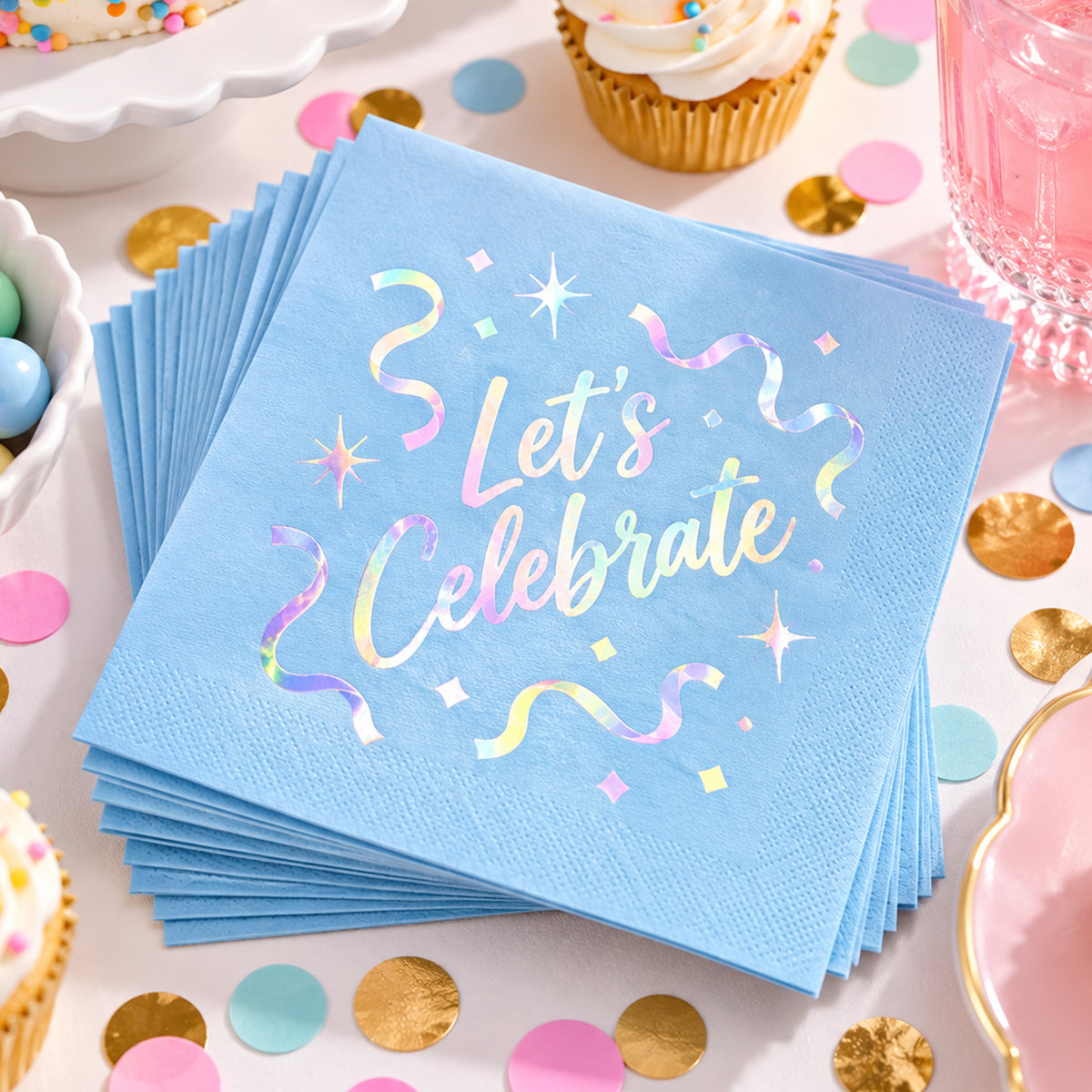 Custom Foil Stamped Napkins