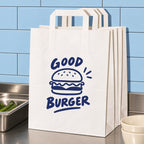 Custom Kraft Takeout Bags with Flat Handles