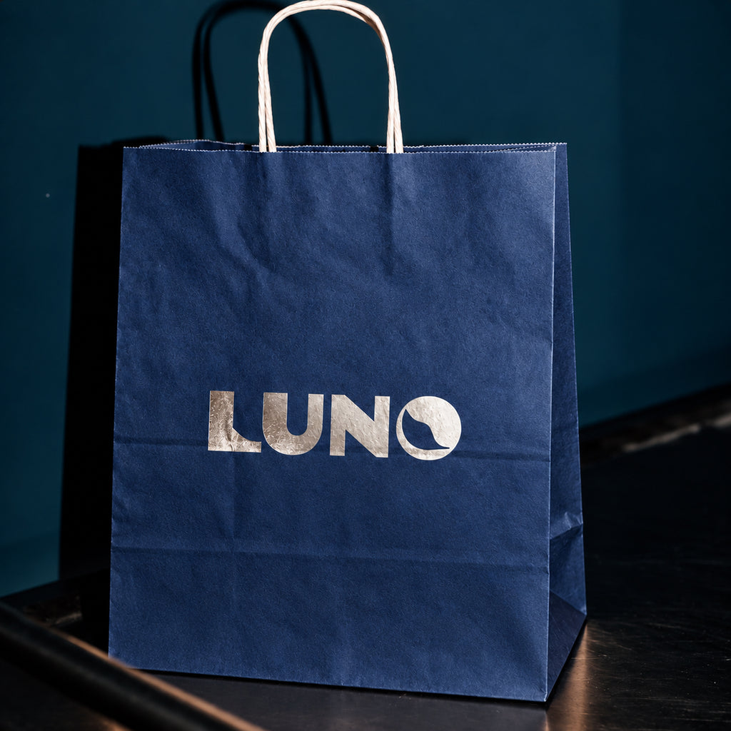 Custom Metallic Foil Kraft Shopping Bags