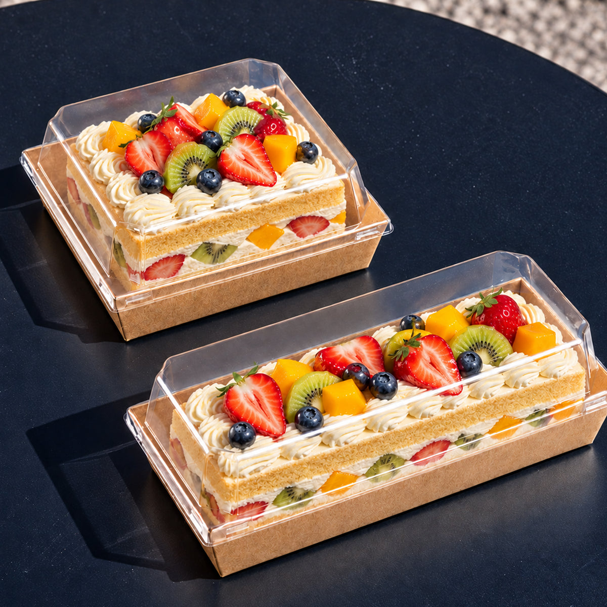 Custom Bakery Cake Boxes with Clear Tall Lids