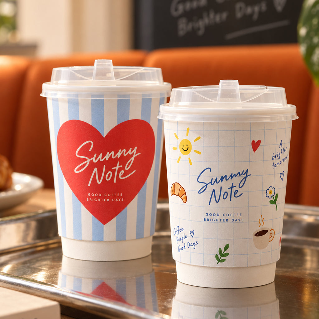 Custom Double Wall Paper Coffee Cups