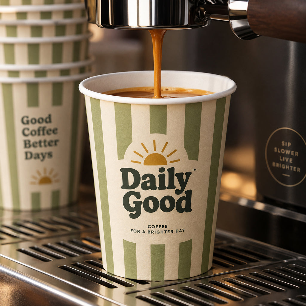 Custom Single Wall Coffee Cups