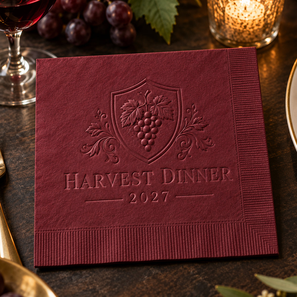 Custom Embossed Napkins