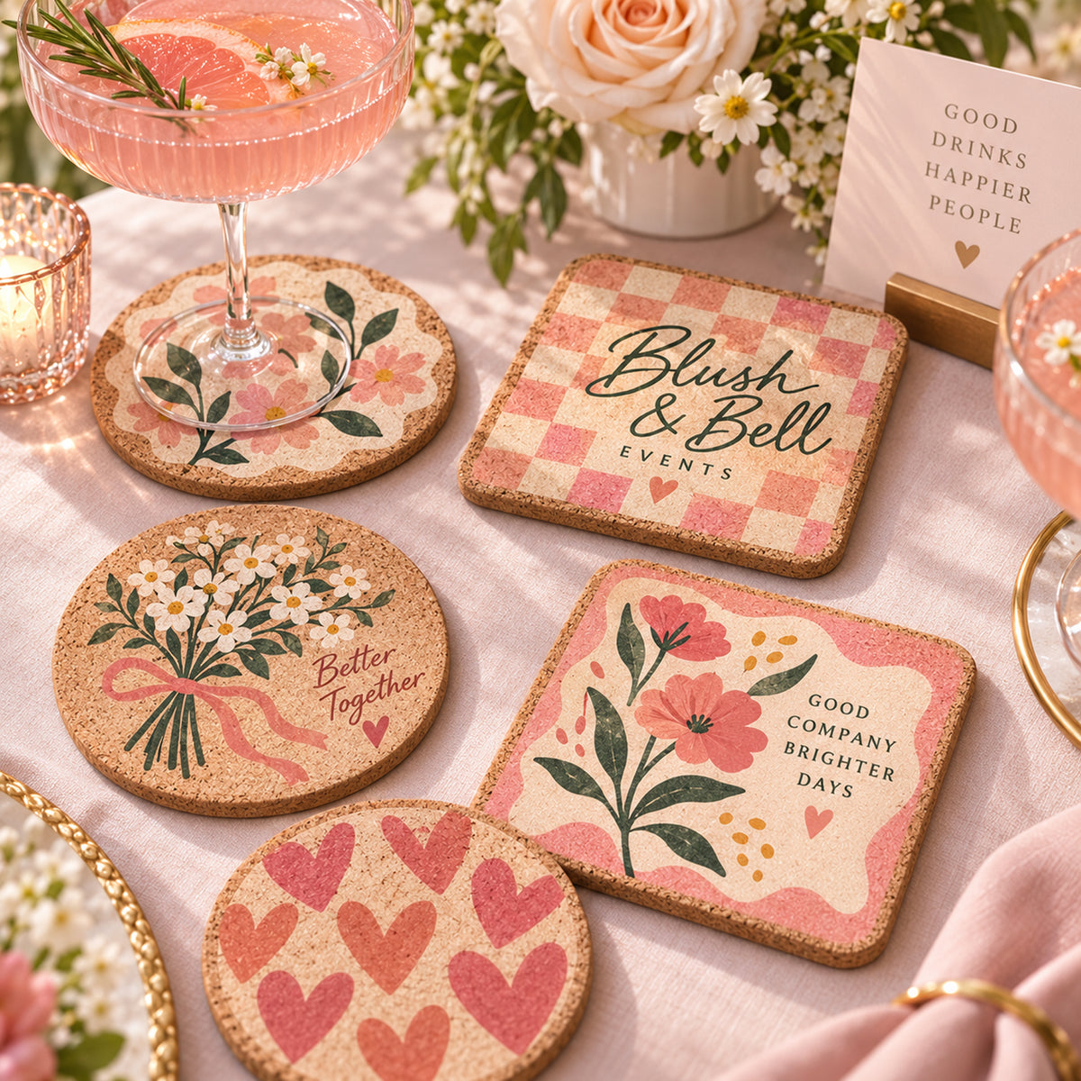 Custom Cork Coasters