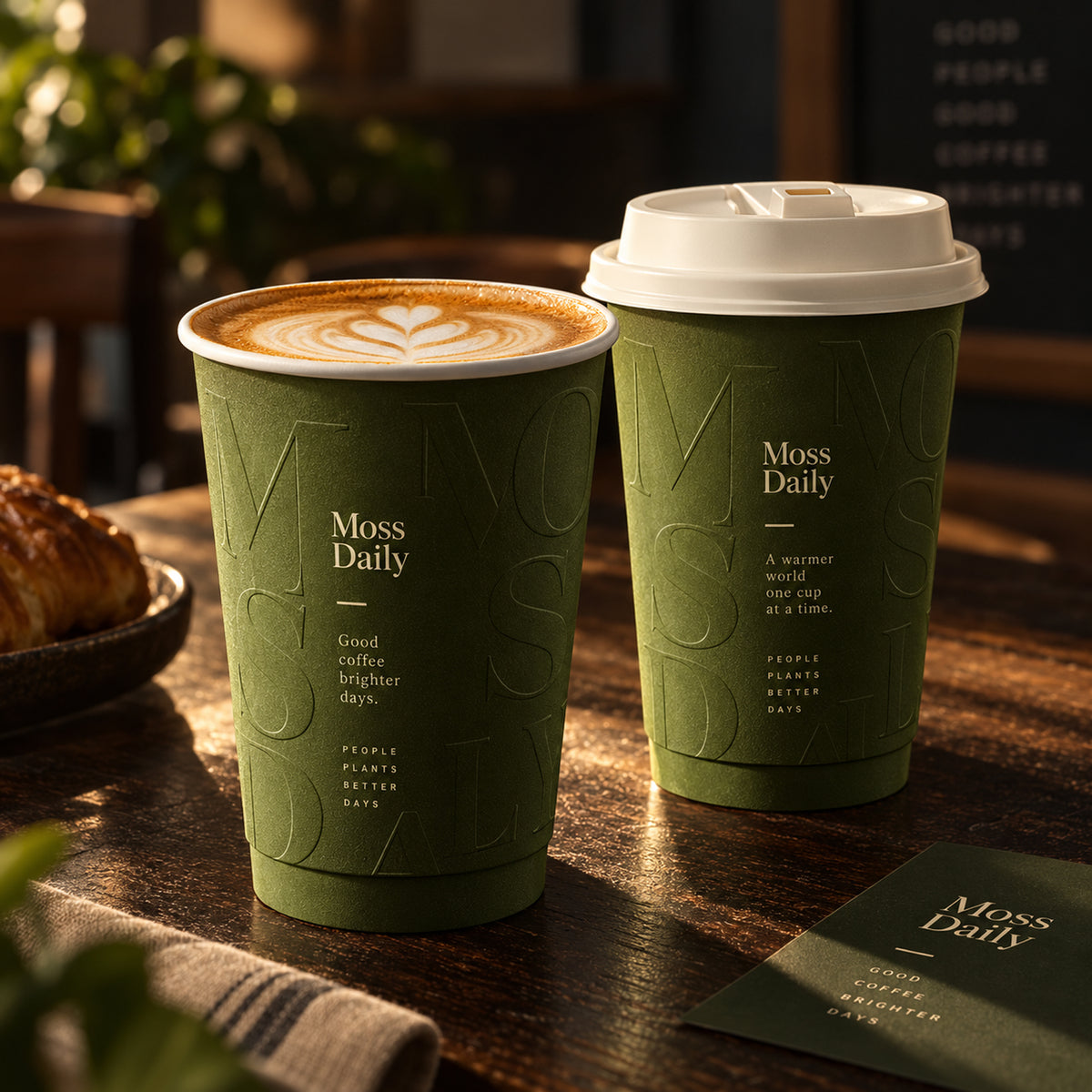 Custom Double Wall Paper Coffee Cups