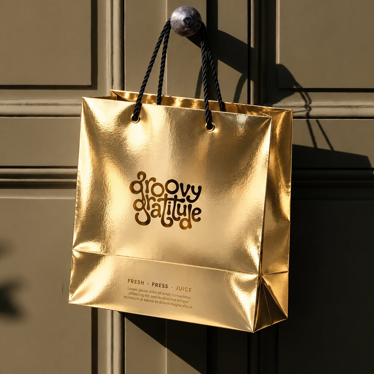 Custom Metal Foil Shopping Bags