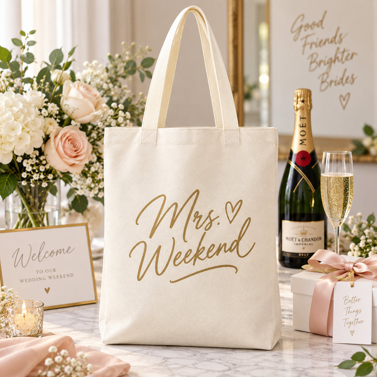 Custom Cotton Canvas Grocery Tote Bag