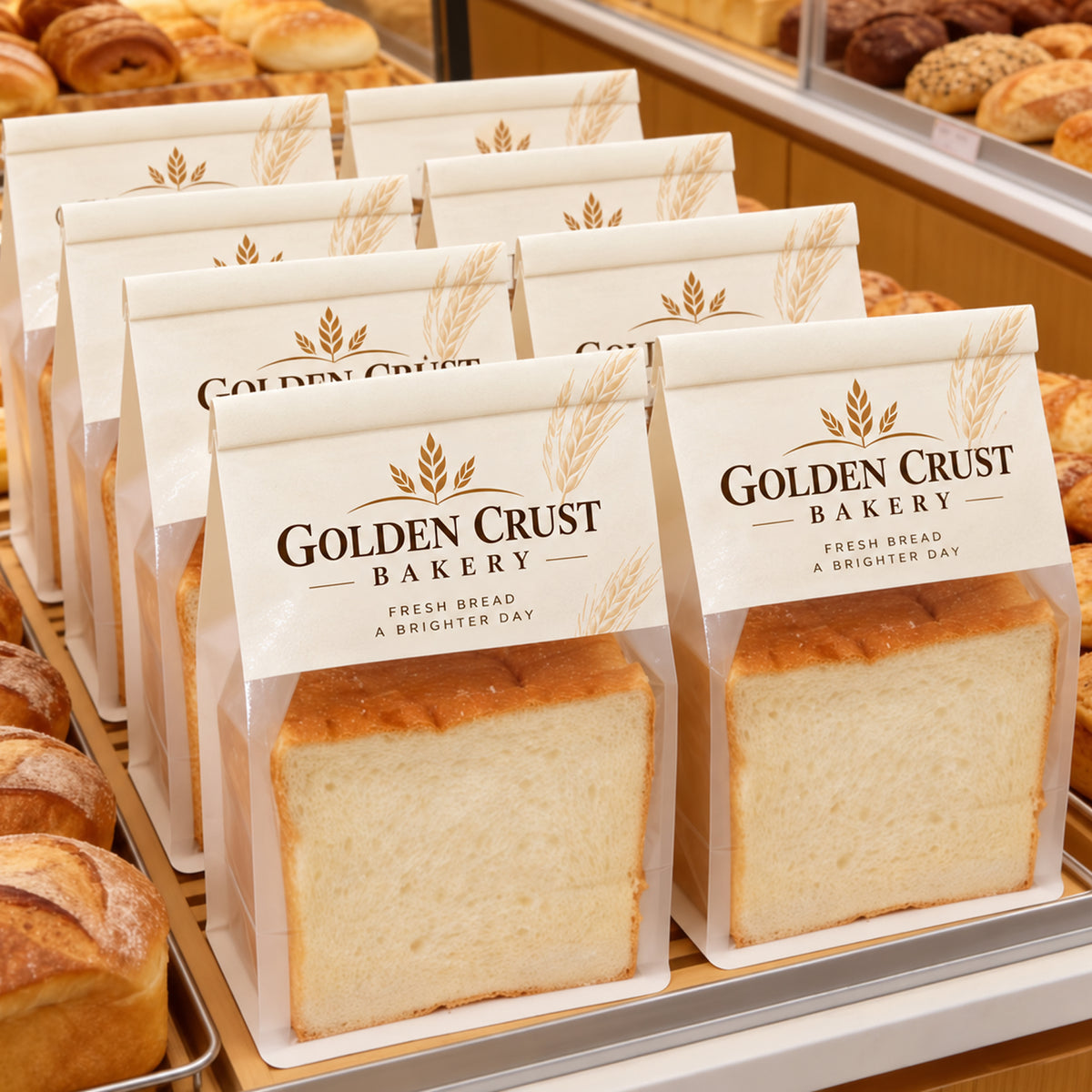 Custom Bakery Bags With Window