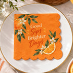 Custom Scallop Beverage Napkins