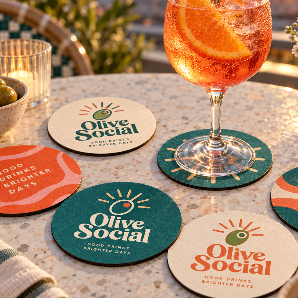 Custom Pulpboard Coasters