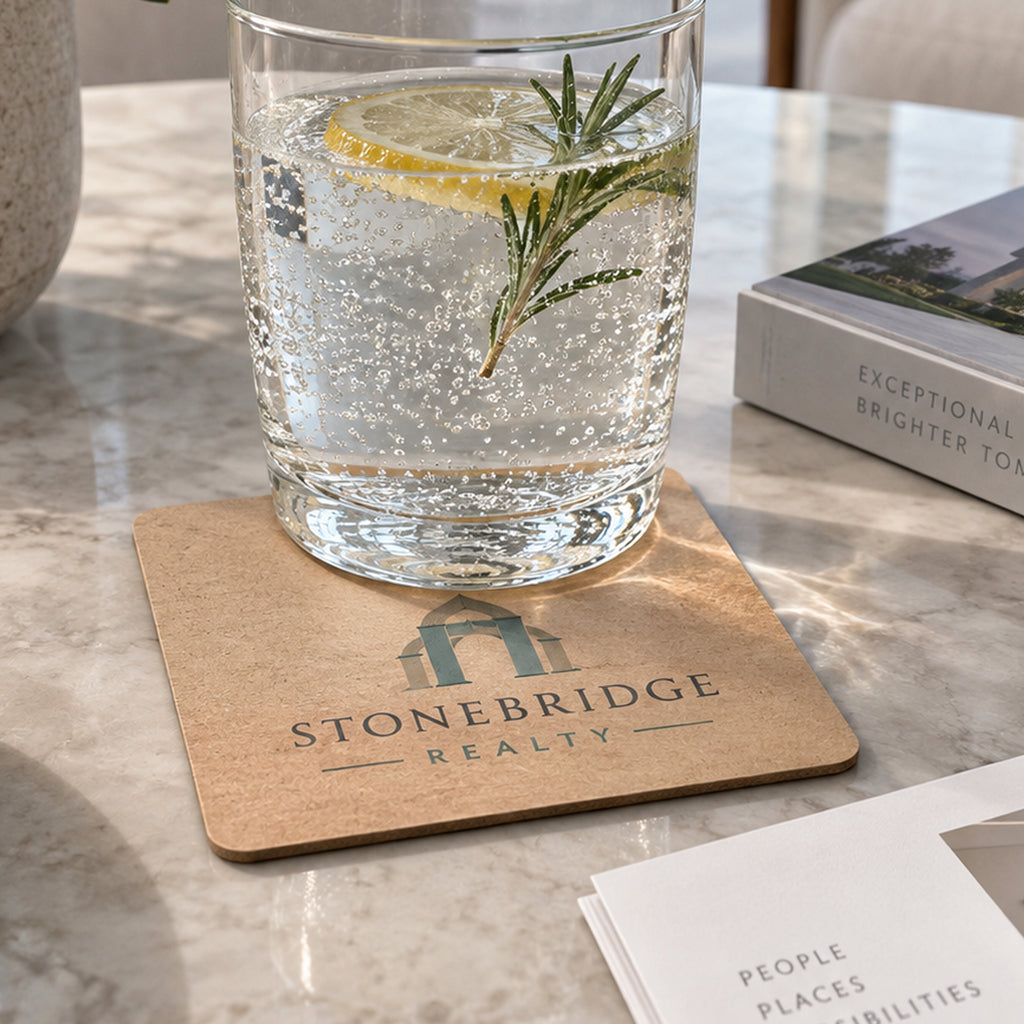 Custom Kraft Paper Coasters