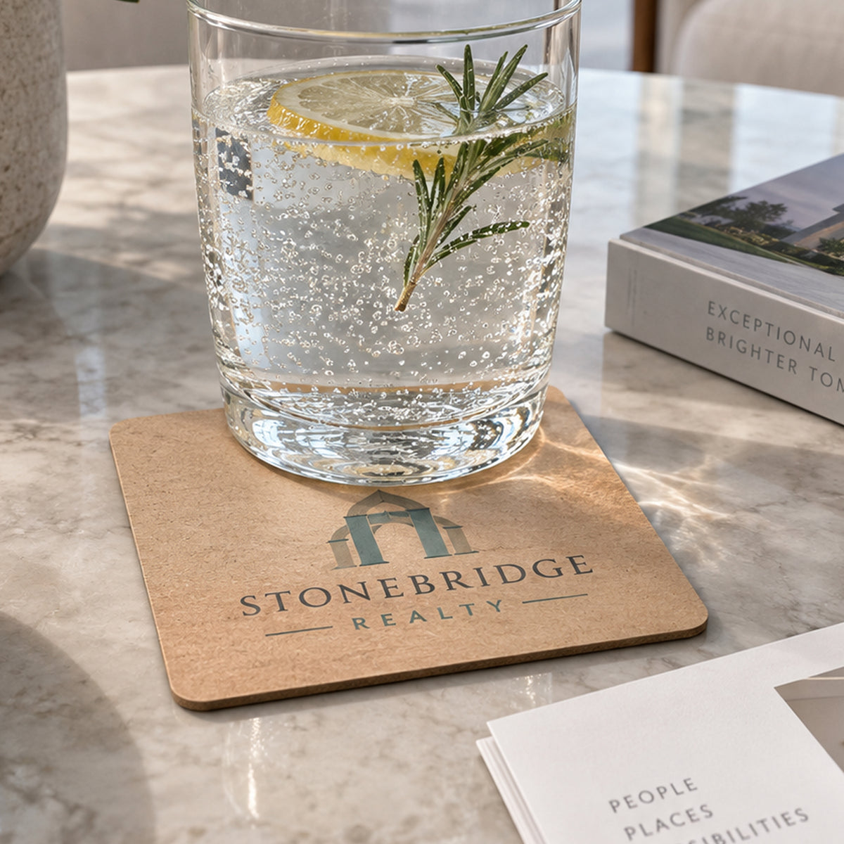 Custom Kraft Paper Coasters