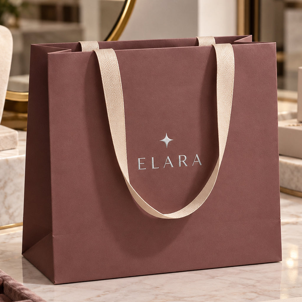 Custom Foil Stamped Paper Gift Bags