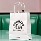 Custom Metallic Foil Kraft Shopping Bags